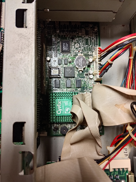 View of the CPU, Super IO and other ICs on the 6066D